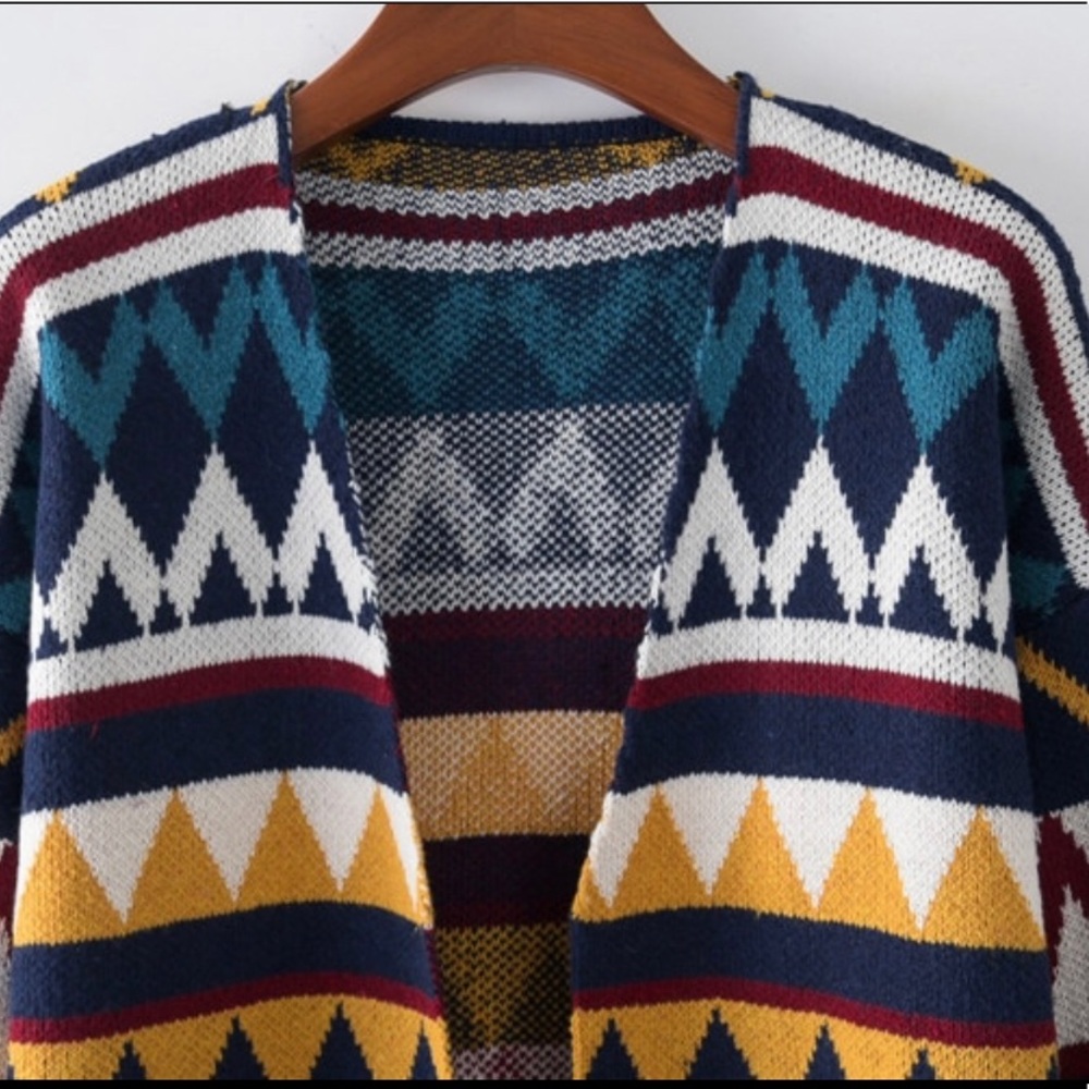 Eclectic Long duster cardigan - Picture 3 of 3